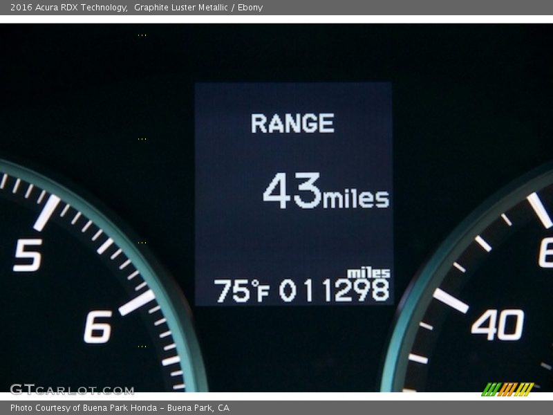 Graphite Luster Metallic / Ebony 2016 Acura RDX Technology