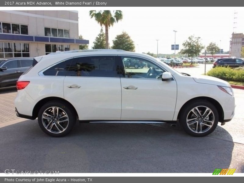 White Diamond Pearl / Ebony 2017 Acura MDX Advance