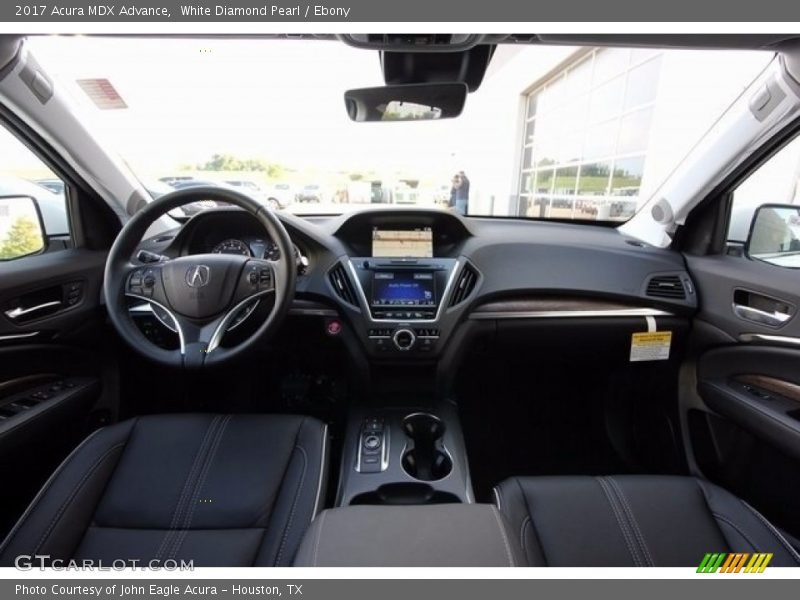 White Diamond Pearl / Ebony 2017 Acura MDX Advance