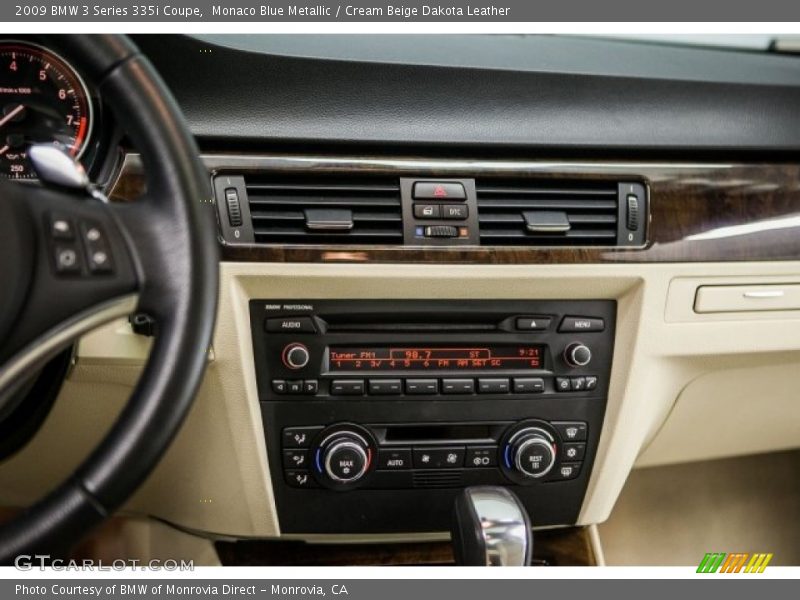 Monaco Blue Metallic / Cream Beige Dakota Leather 2009 BMW 3 Series 335i Coupe