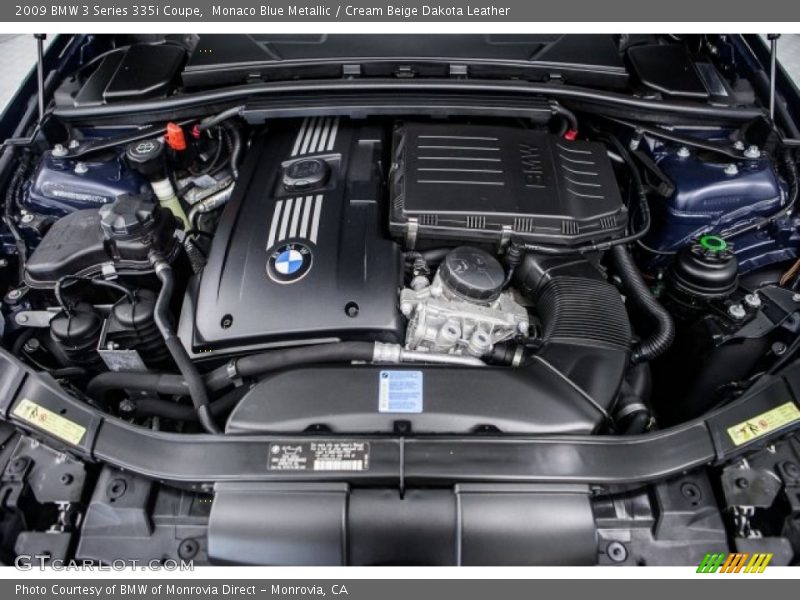 Monaco Blue Metallic / Cream Beige Dakota Leather 2009 BMW 3 Series 335i Coupe