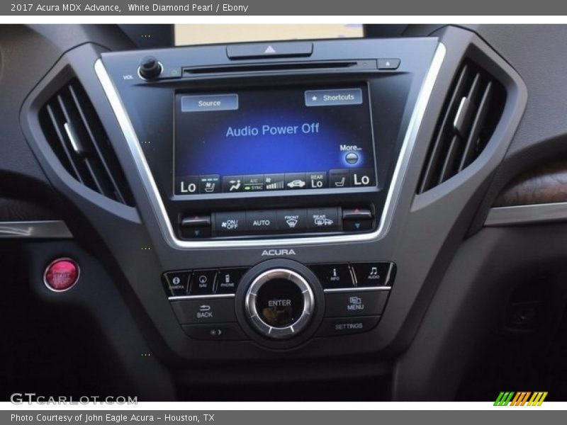 White Diamond Pearl / Ebony 2017 Acura MDX Advance