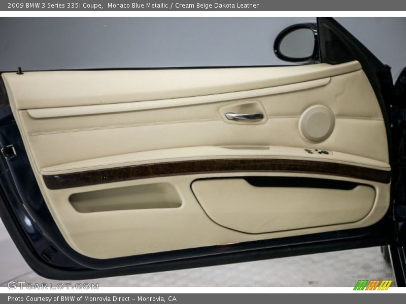 Monaco Blue Metallic / Cream Beige Dakota Leather 2009 BMW 3 Series 335i Coupe
