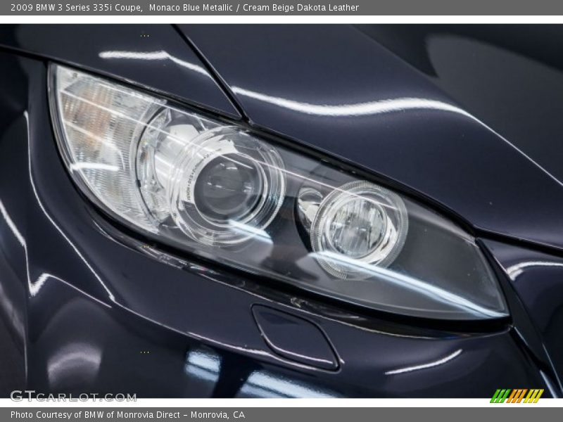 Monaco Blue Metallic / Cream Beige Dakota Leather 2009 BMW 3 Series 335i Coupe