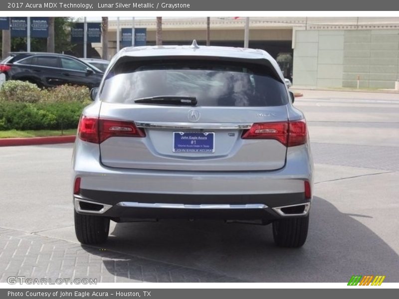 Lunar Silver Metallic / Graystone 2017 Acura MDX Technology