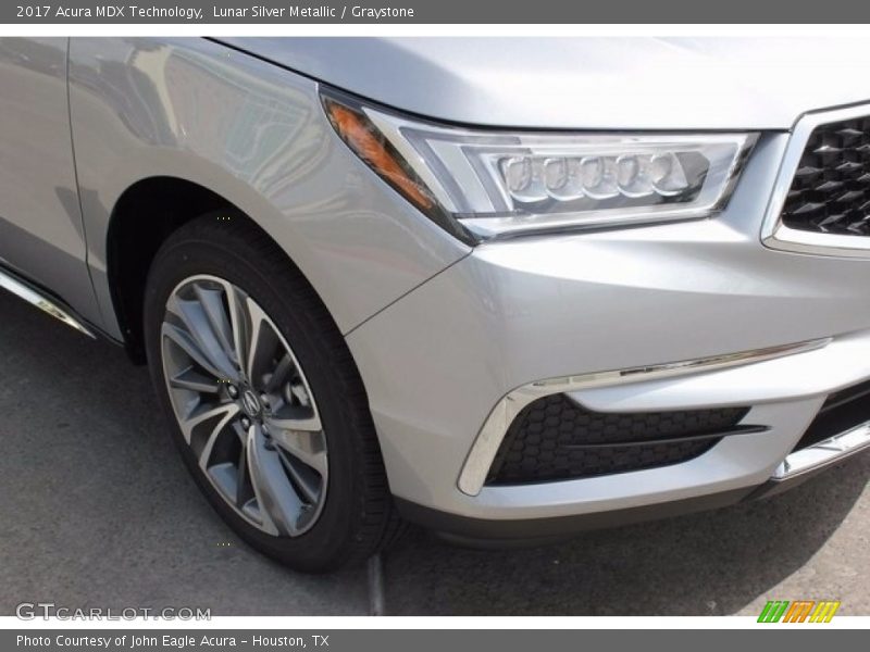 Lunar Silver Metallic / Graystone 2017 Acura MDX Technology