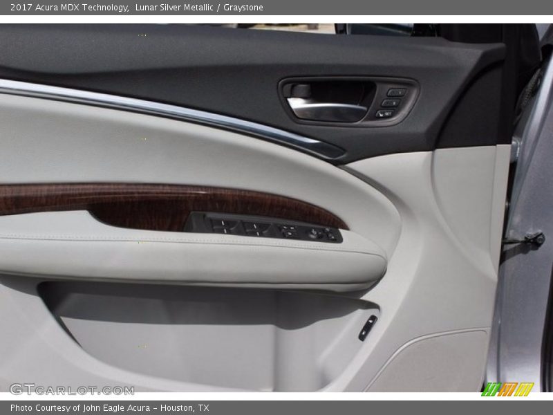 Lunar Silver Metallic / Graystone 2017 Acura MDX Technology