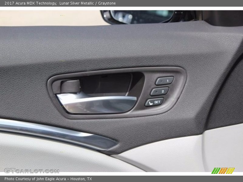 Lunar Silver Metallic / Graystone 2017 Acura MDX Technology