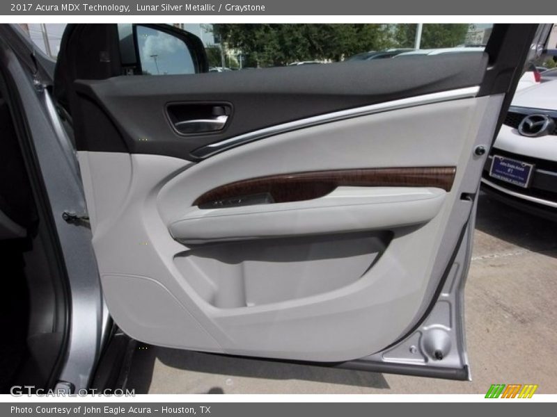 Lunar Silver Metallic / Graystone 2017 Acura MDX Technology