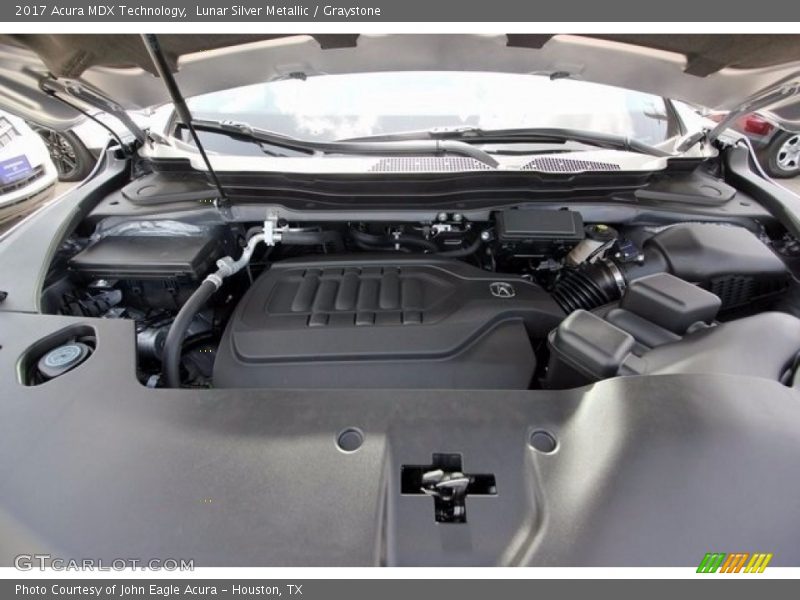 Lunar Silver Metallic / Graystone 2017 Acura MDX Technology