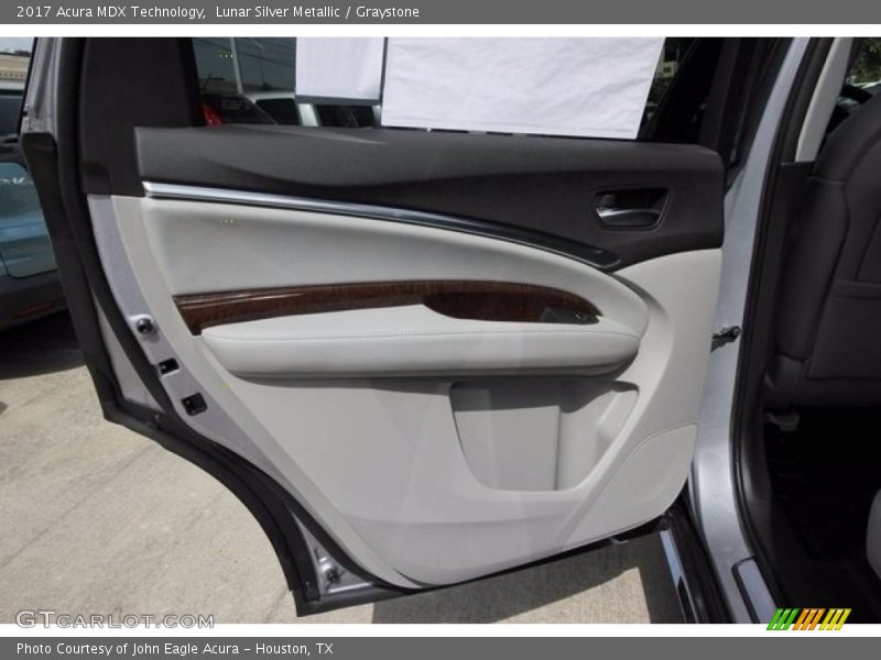 Lunar Silver Metallic / Graystone 2017 Acura MDX Technology