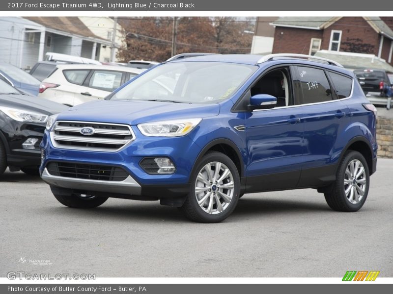 Lightning Blue / Charcoal Black 2017 Ford Escape Titanium 4WD