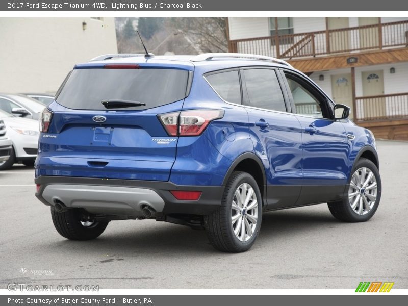 Lightning Blue / Charcoal Black 2017 Ford Escape Titanium 4WD