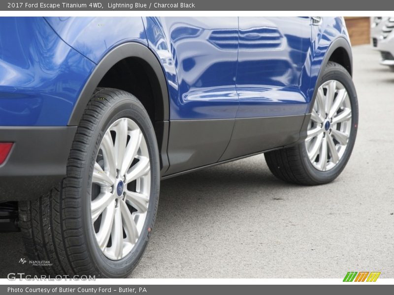 Lightning Blue / Charcoal Black 2017 Ford Escape Titanium 4WD