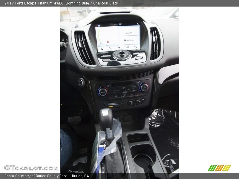 Lightning Blue / Charcoal Black 2017 Ford Escape Titanium 4WD