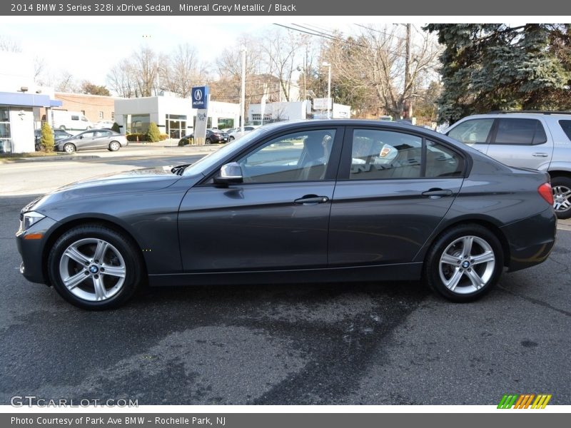 Mineral Grey Metallic / Black 2014 BMW 3 Series 328i xDrive Sedan