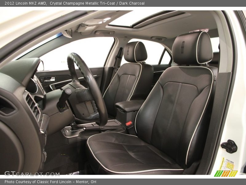 Crystal Champagne Metallic Tri-Coat / Dark Charcoal 2012 Lincoln MKZ AWD