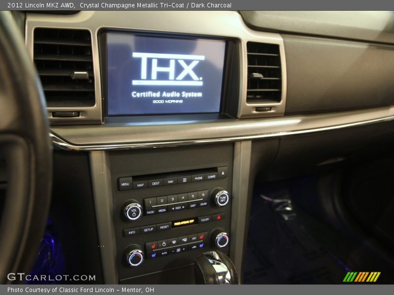 Crystal Champagne Metallic Tri-Coat / Dark Charcoal 2012 Lincoln MKZ AWD