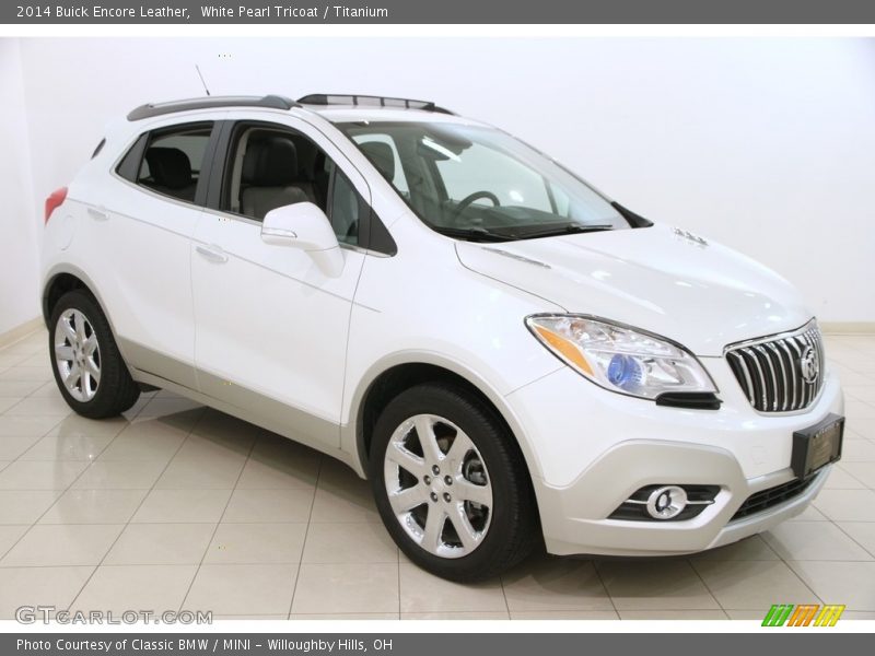 White Pearl Tricoat / Titanium 2014 Buick Encore Leather