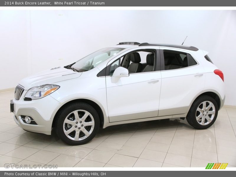 White Pearl Tricoat / Titanium 2014 Buick Encore Leather