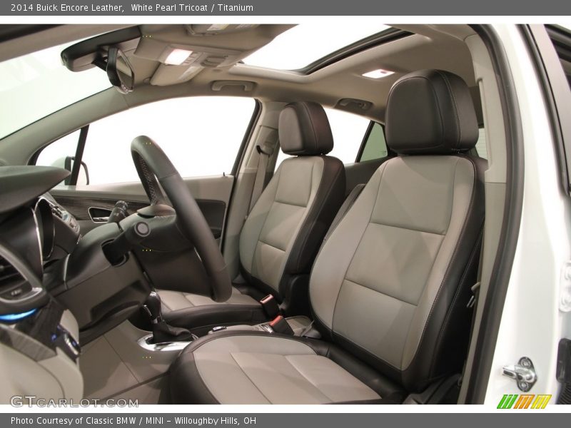 White Pearl Tricoat / Titanium 2014 Buick Encore Leather