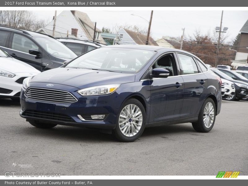 Kona Blue / Charcoal Black 2017 Ford Focus Titanium Sedan