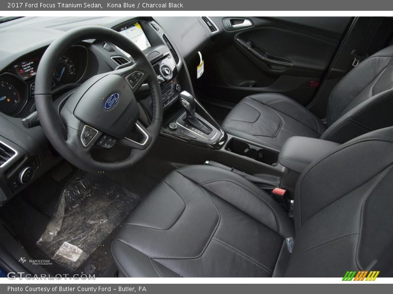 Kona Blue / Charcoal Black 2017 Ford Focus Titanium Sedan