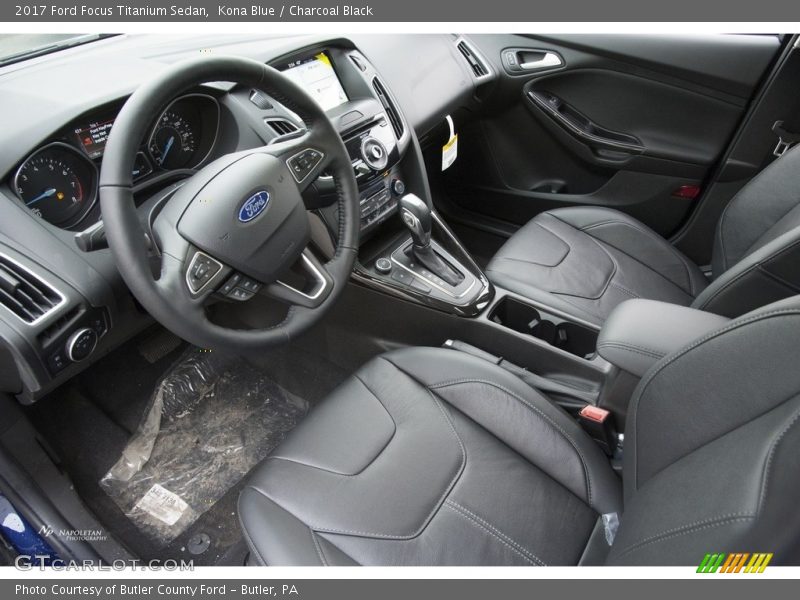 Kona Blue / Charcoal Black 2017 Ford Focus Titanium Sedan