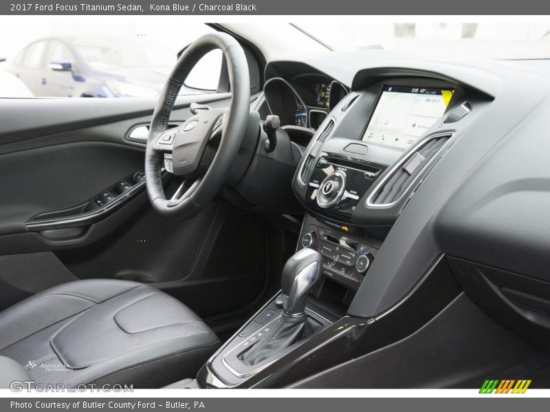 Kona Blue / Charcoal Black 2017 Ford Focus Titanium Sedan