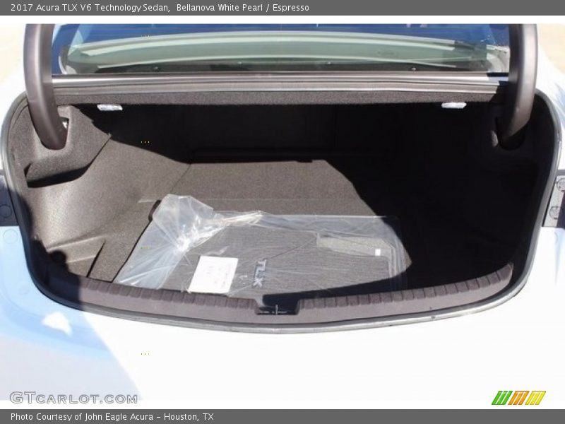 Bellanova White Pearl / Espresso 2017 Acura TLX V6 Technology Sedan