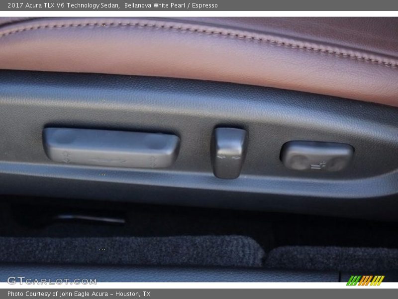 Bellanova White Pearl / Espresso 2017 Acura TLX V6 Technology Sedan