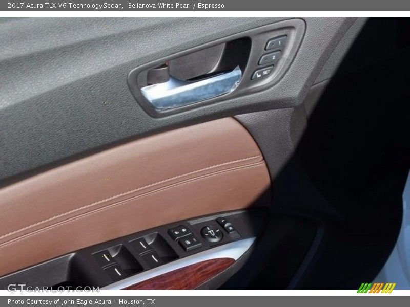 Bellanova White Pearl / Espresso 2017 Acura TLX V6 Technology Sedan