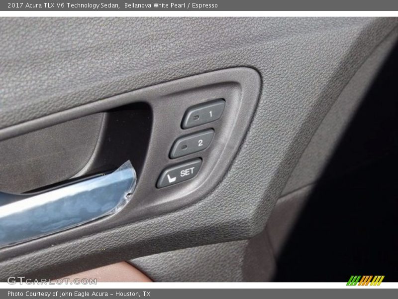 Bellanova White Pearl / Espresso 2017 Acura TLX V6 Technology Sedan