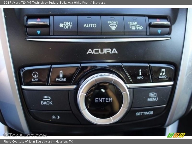 Bellanova White Pearl / Espresso 2017 Acura TLX V6 Technology Sedan