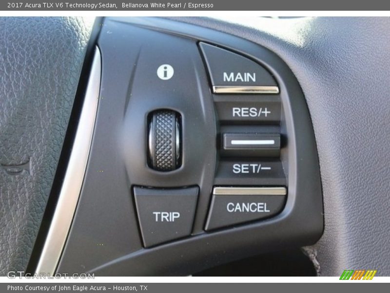 Bellanova White Pearl / Espresso 2017 Acura TLX V6 Technology Sedan