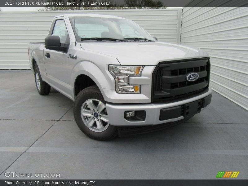 Ingot Silver / Earth Gray 2017 Ford F150 XL Regular Cab