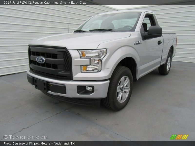 Ingot Silver / Earth Gray 2017 Ford F150 XL Regular Cab