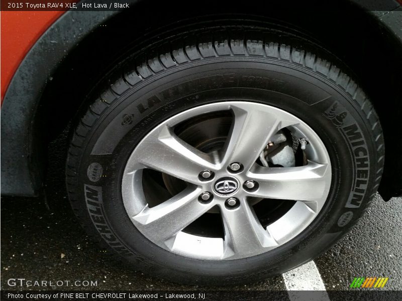 Hot Lava / Black 2015 Toyota RAV4 XLE