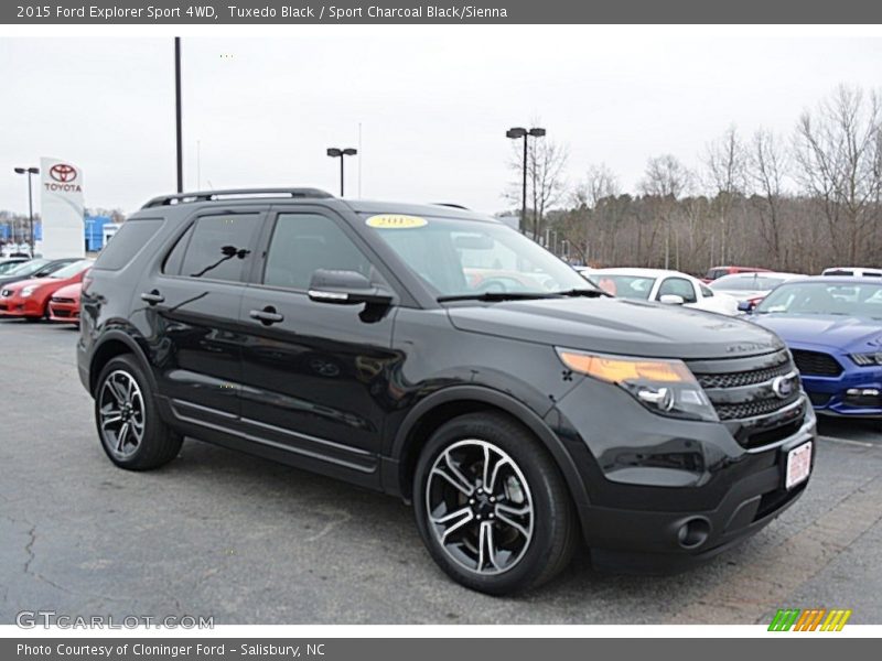 Tuxedo Black / Sport Charcoal Black/Sienna 2015 Ford Explorer Sport 4WD
