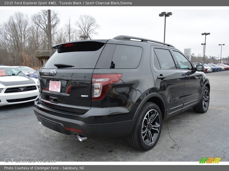 Tuxedo Black / Sport Charcoal Black/Sienna 2015 Ford Explorer Sport 4WD