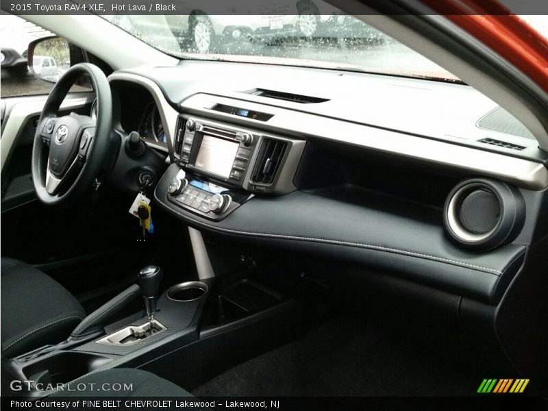 Hot Lava / Black 2015 Toyota RAV4 XLE