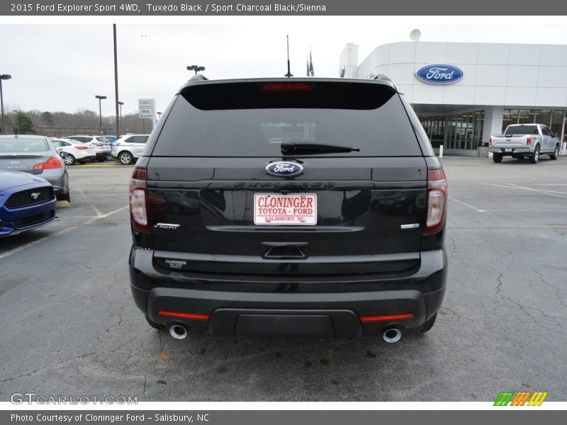 Tuxedo Black / Sport Charcoal Black/Sienna 2015 Ford Explorer Sport 4WD