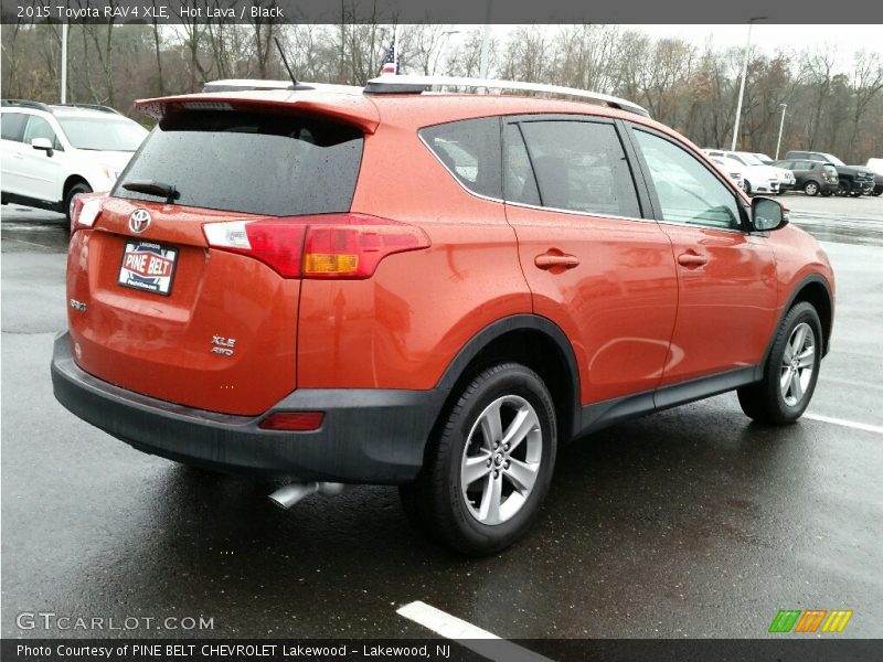 Hot Lava / Black 2015 Toyota RAV4 XLE