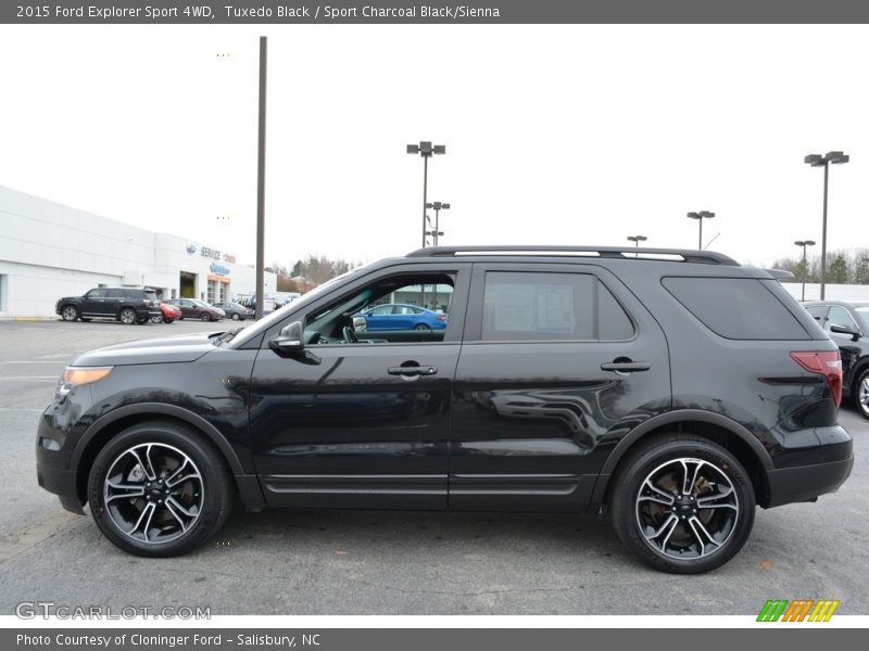 Tuxedo Black / Sport Charcoal Black/Sienna 2015 Ford Explorer Sport 4WD