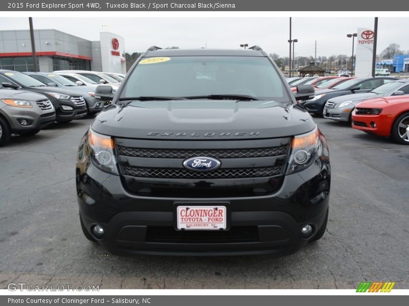 Tuxedo Black / Sport Charcoal Black/Sienna 2015 Ford Explorer Sport 4WD