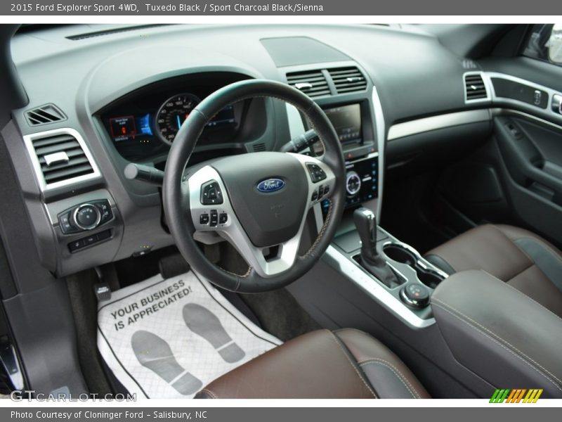 Tuxedo Black / Sport Charcoal Black/Sienna 2015 Ford Explorer Sport 4WD