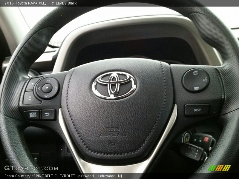 Hot Lava / Black 2015 Toyota RAV4 XLE