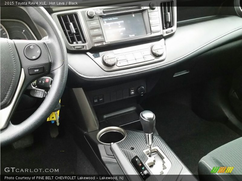 Hot Lava / Black 2015 Toyota RAV4 XLE