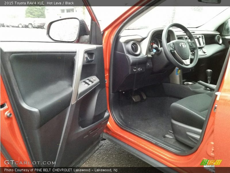Hot Lava / Black 2015 Toyota RAV4 XLE