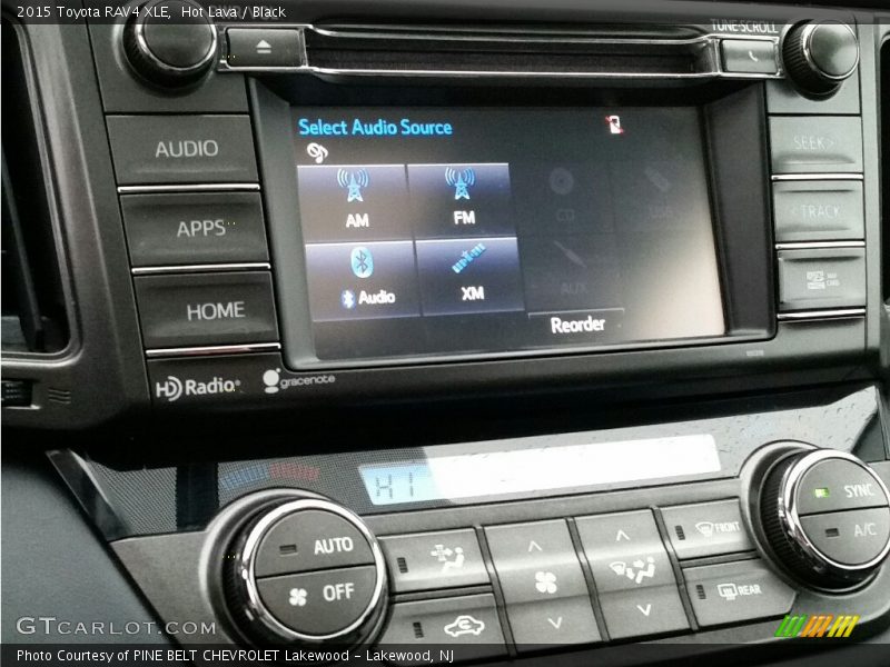 Hot Lava / Black 2015 Toyota RAV4 XLE